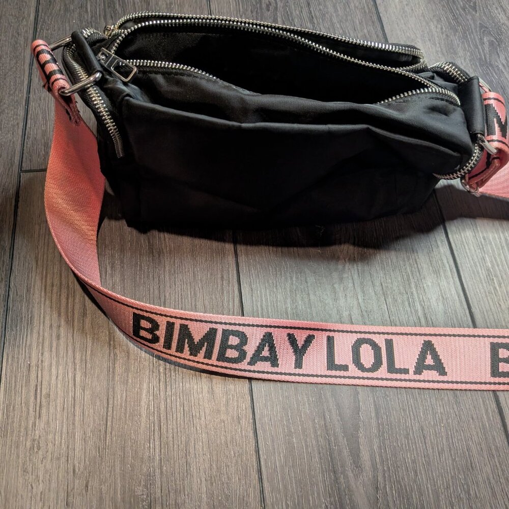 Bimba Y Lola Crossbody Black Purse with Pink Strap   Previously Enjoyed - Picture 6 of 6